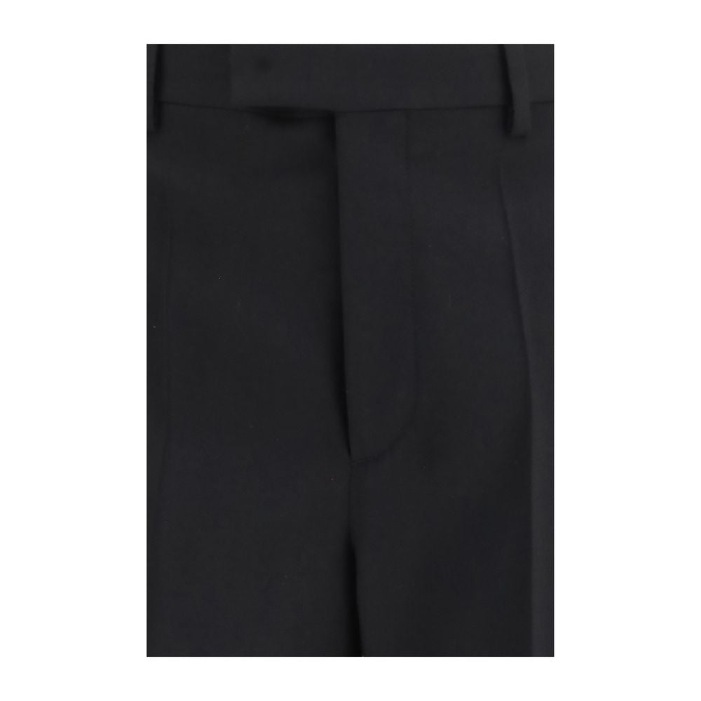 Valentino 100% Merino Wool Dress Trousers in Black
