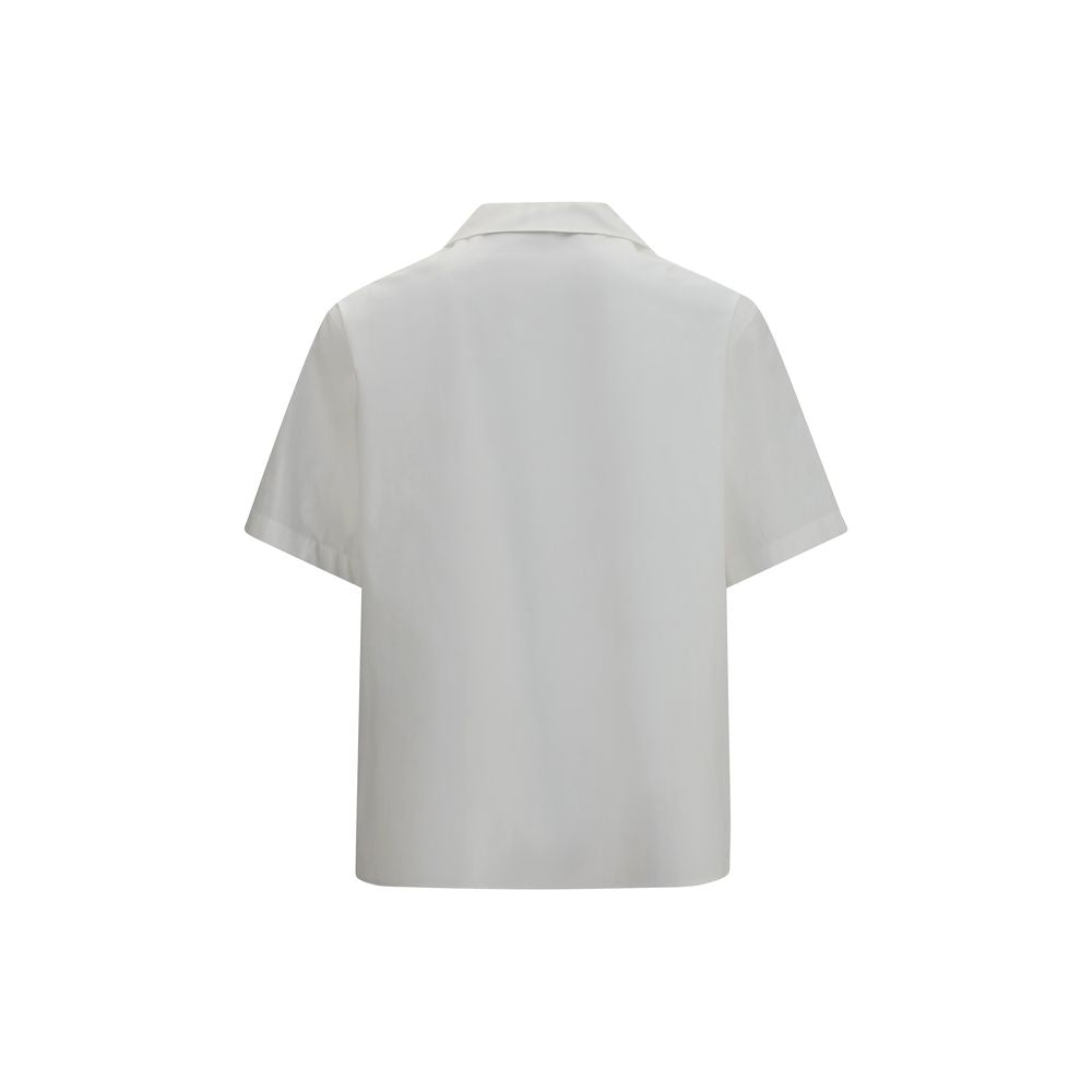 Valentino Cotton Short-Sleeve Shirt in White