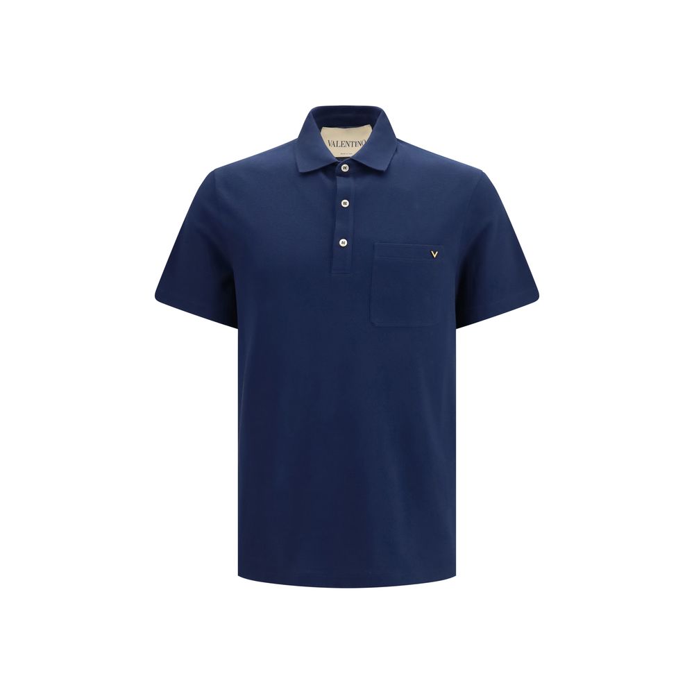 Blue Cotton Polo Shirt mens luxury fashion - Mens Edit