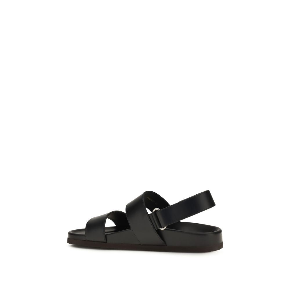 Valentino Garavani Calf Leather Sandals in Black