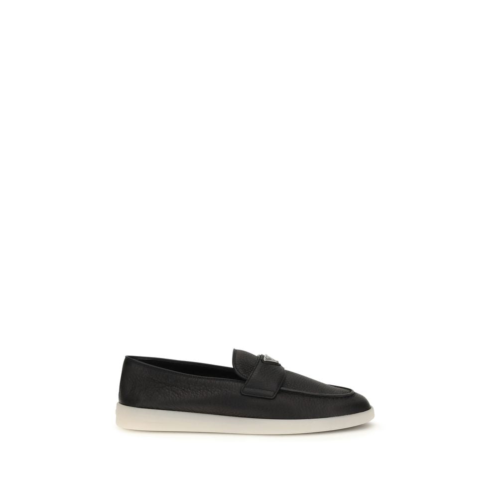 Black Calf Leather Bos Taurus Slip-On Loafers mens luxury fashion - Mens Edit