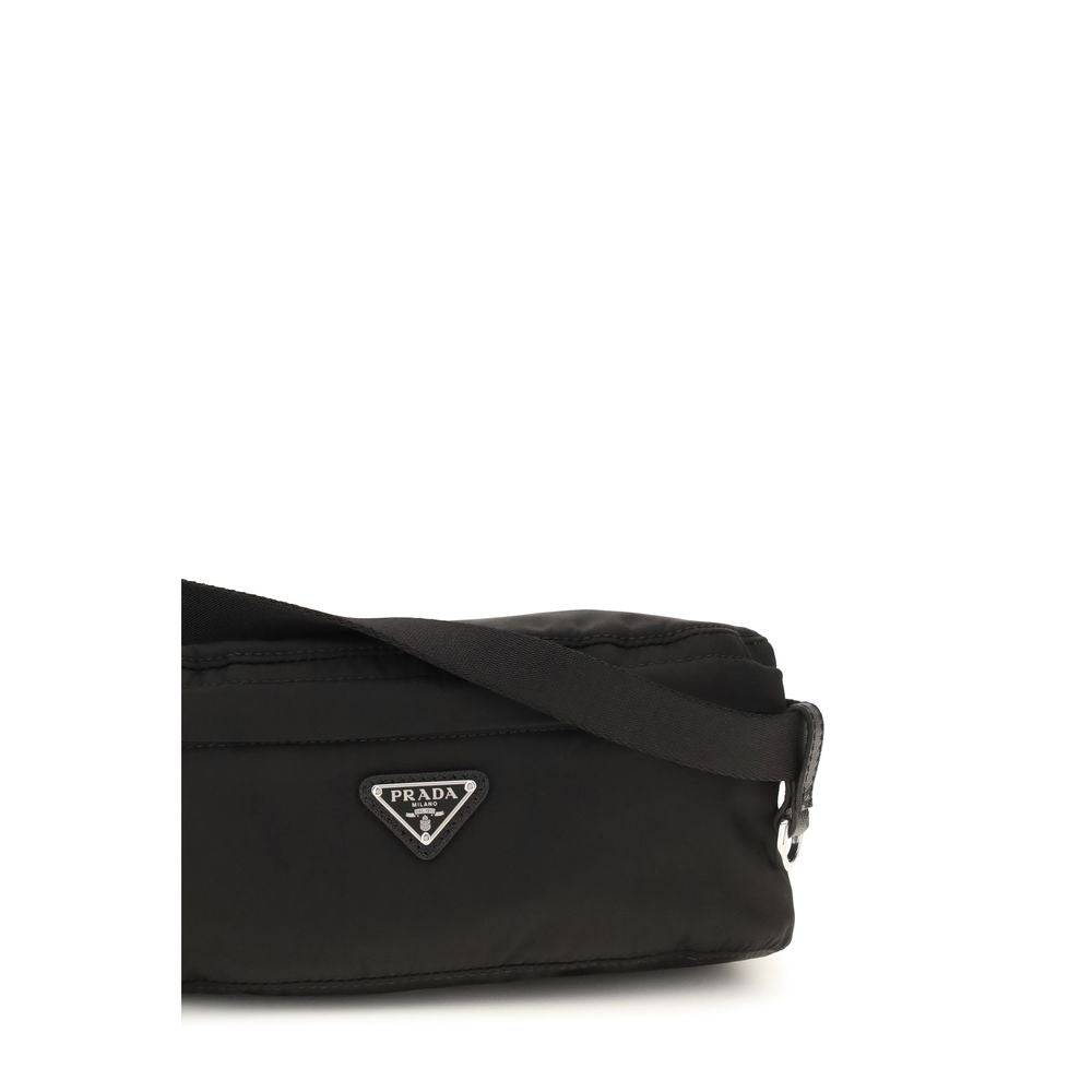 Prada Re-Nylon Clutch Bag in Black