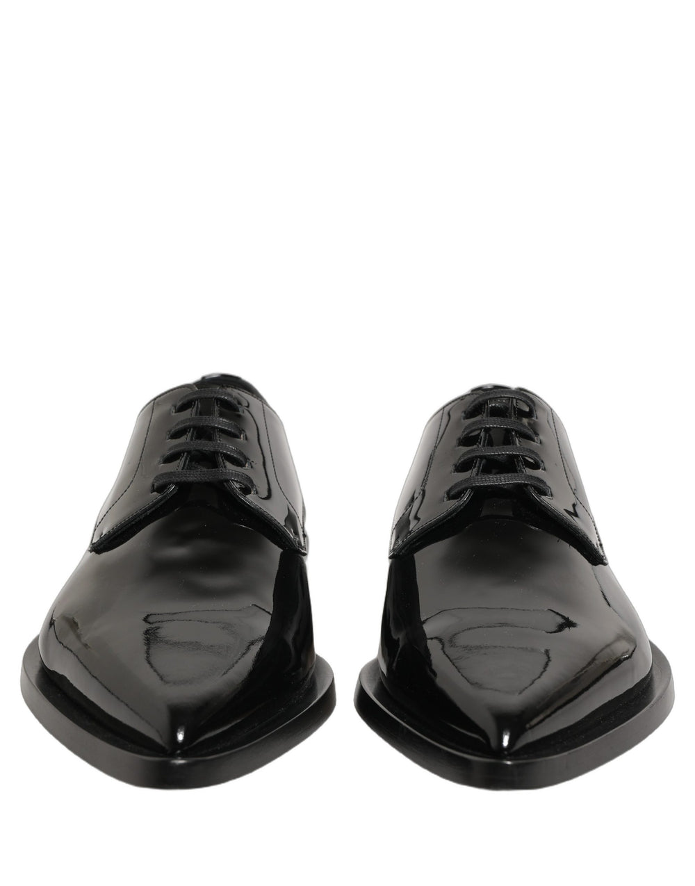 Dolce & Gabbana Calf Leather Derby Shoes in Black