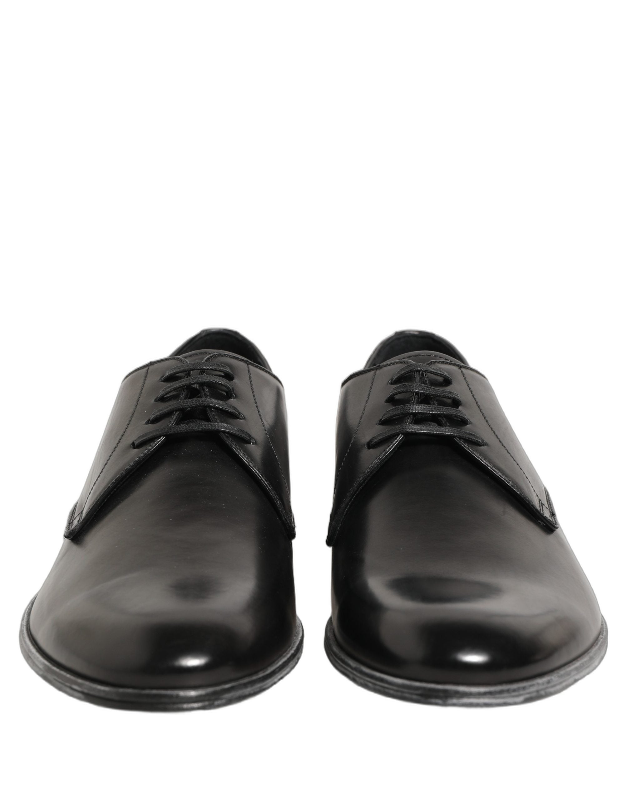 Dolce & Gabbana Derby από δέρμα μοσχαριού με κορδόνια σε Μαύρο