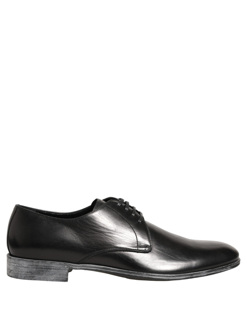 Dolce & Gabbana Calf Leather Lace-Up Derby Shoes in Black