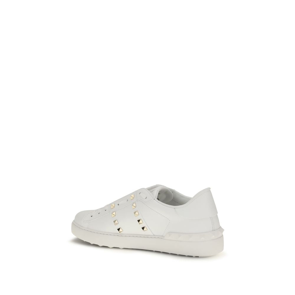 Valentino Garavani 100% Calf Leather Bos Taurus Sneakers in White
