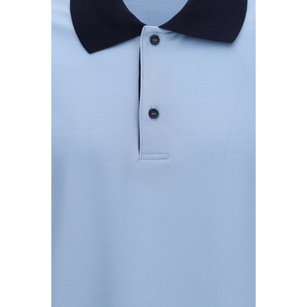 Ferragamo Cotton Polo Shirt in Blue