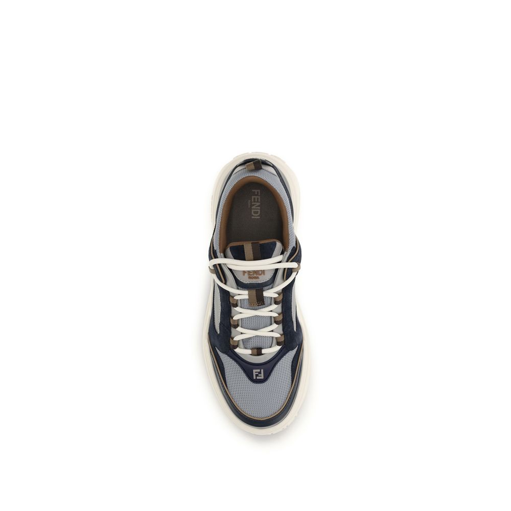 Fendi Multicolor Calf Leather Sneakers