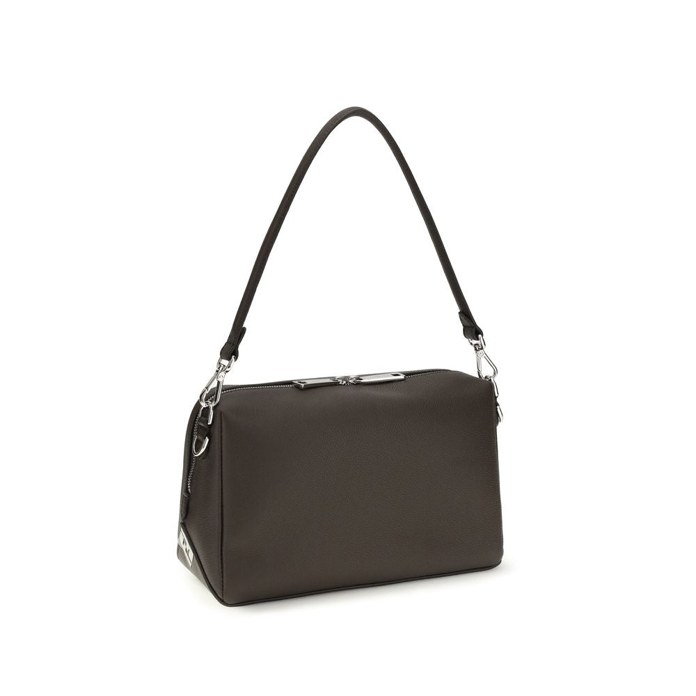 Fendi Calf Leather Shoulder Bag in Brown