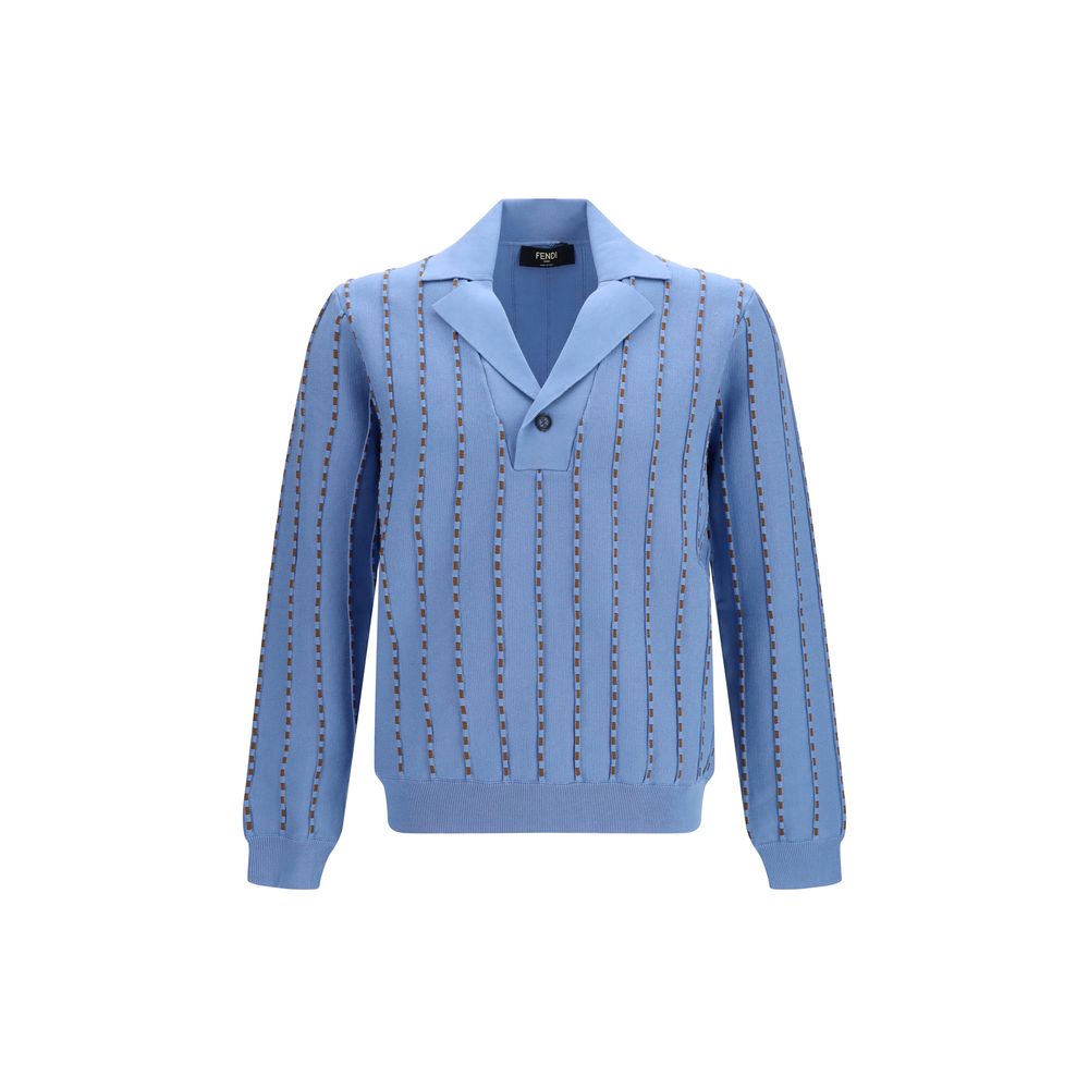 Blue Cotton Polo Shirt mens luxury fashion - Mens Edit