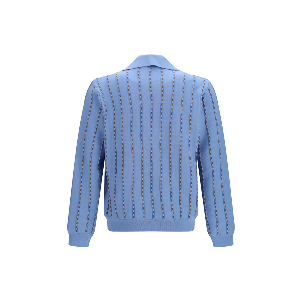 Fendi Βαμβακερό Polo σε Μπλε