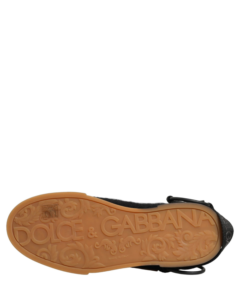 Dolce & Gabbana Low-Top Leather Sneakers in Black