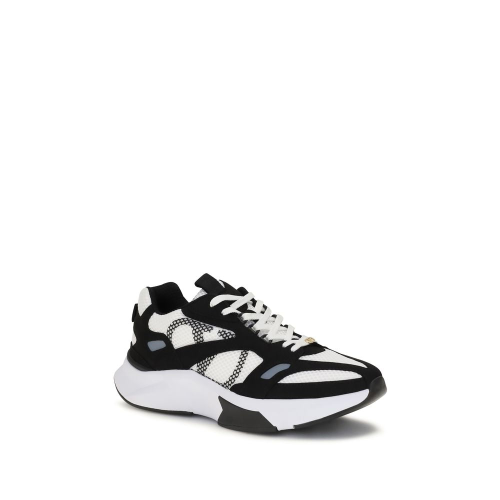 Valentino Garavani Demivee Mesh and Suede Sneakers in Multicolor