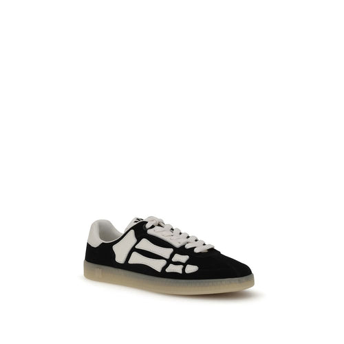 Amiri Calf Leather Low Top Sneakers in Black