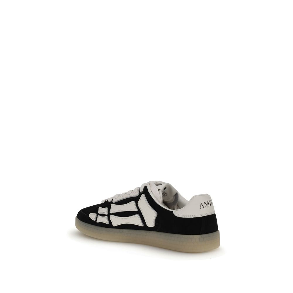 Amiri Calf Leather Low Top Sneakers in Black