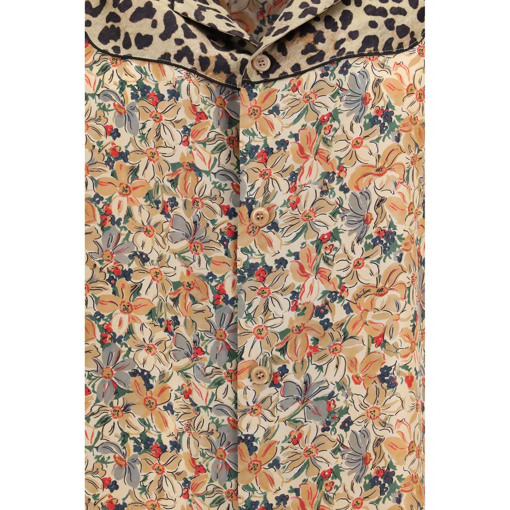 Valentino 100% Silk Shirt in Multicolor