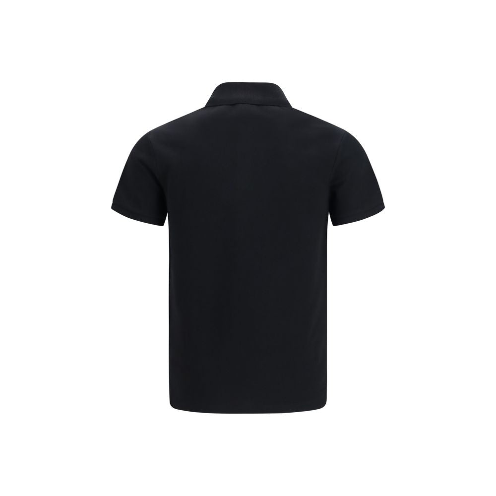 Balmain Cotton Polo Shirt in Black