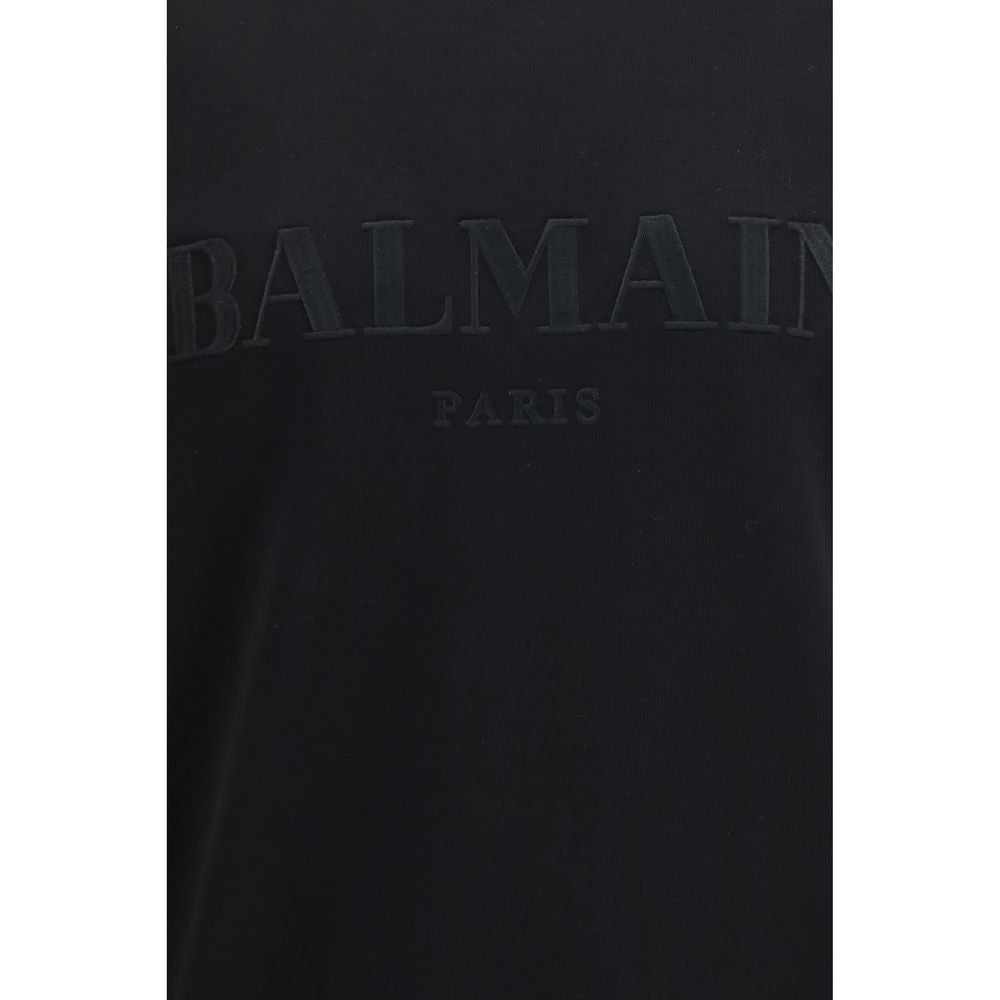 Balmain Cotton Sweatshirt in Black