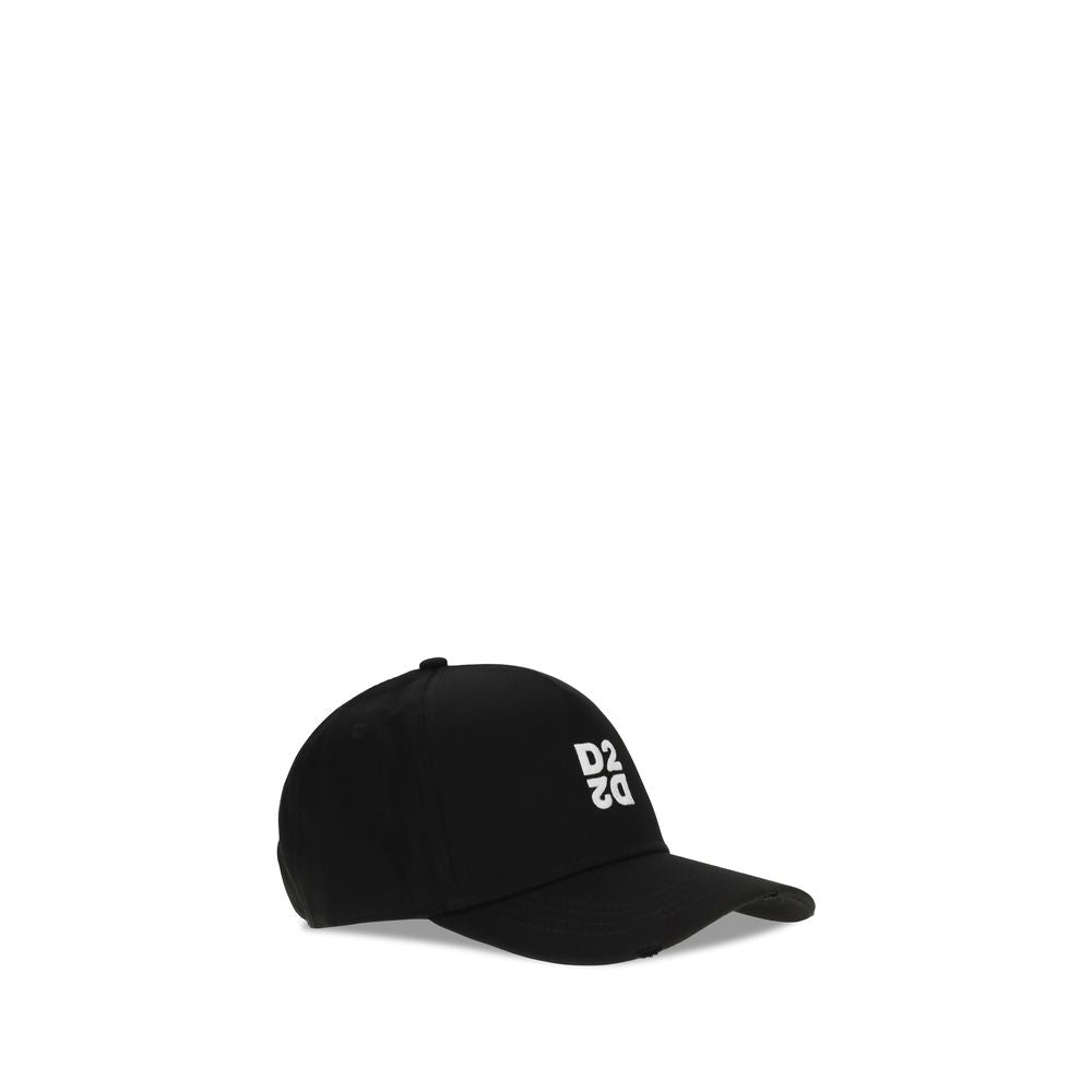 Dsquared² Cotton Baseball Cap in Black
