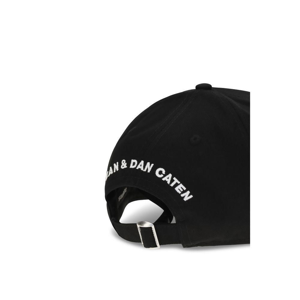 Dsquared² Cotton Baseball Cap in Black