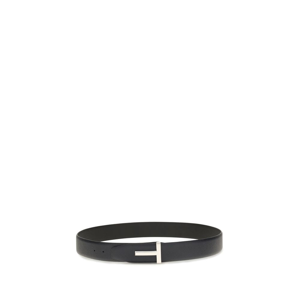 Tom Ford Reversible Calf Leather Belt in Black
