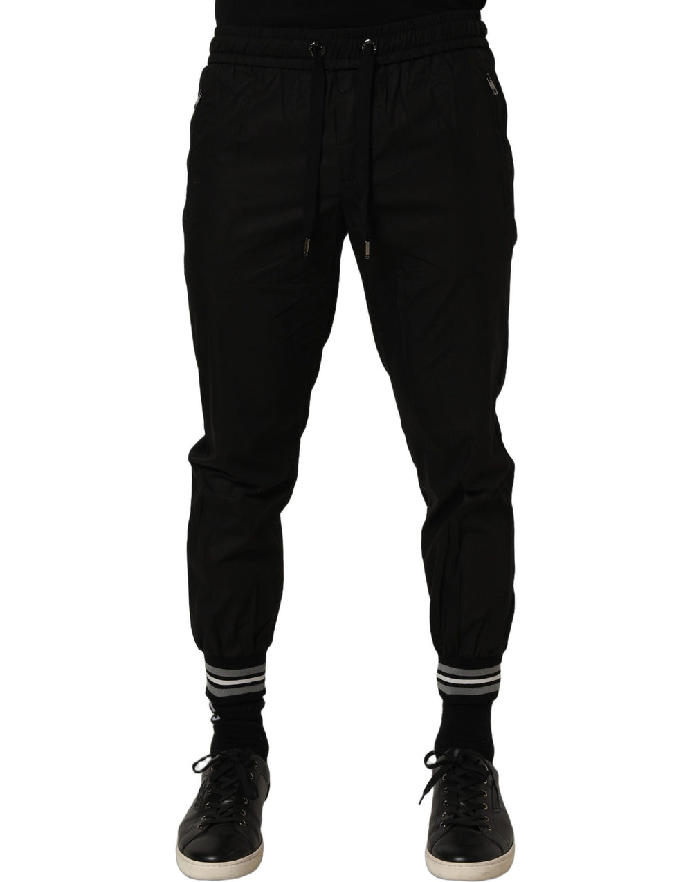 Dolce & Gabbana Cotton Jogger Trousers in Black
