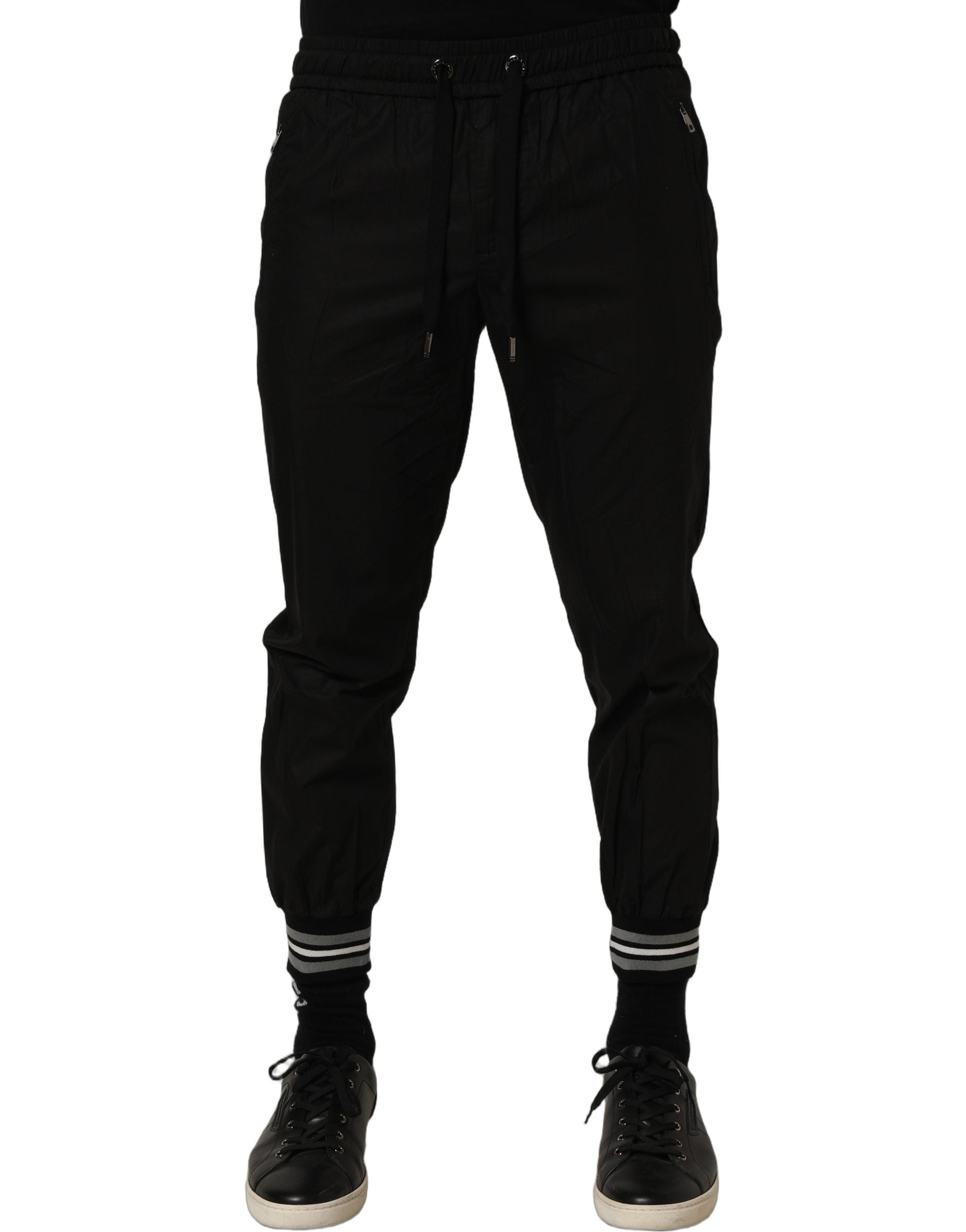 Dolce & Gabbana Cotton Jogger Trousers in Black