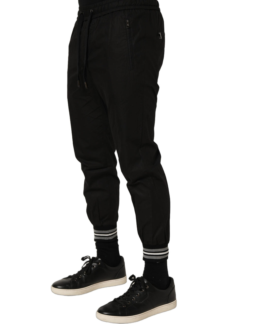 Dolce & Gabbana Cotton Jogger Trousers in Black