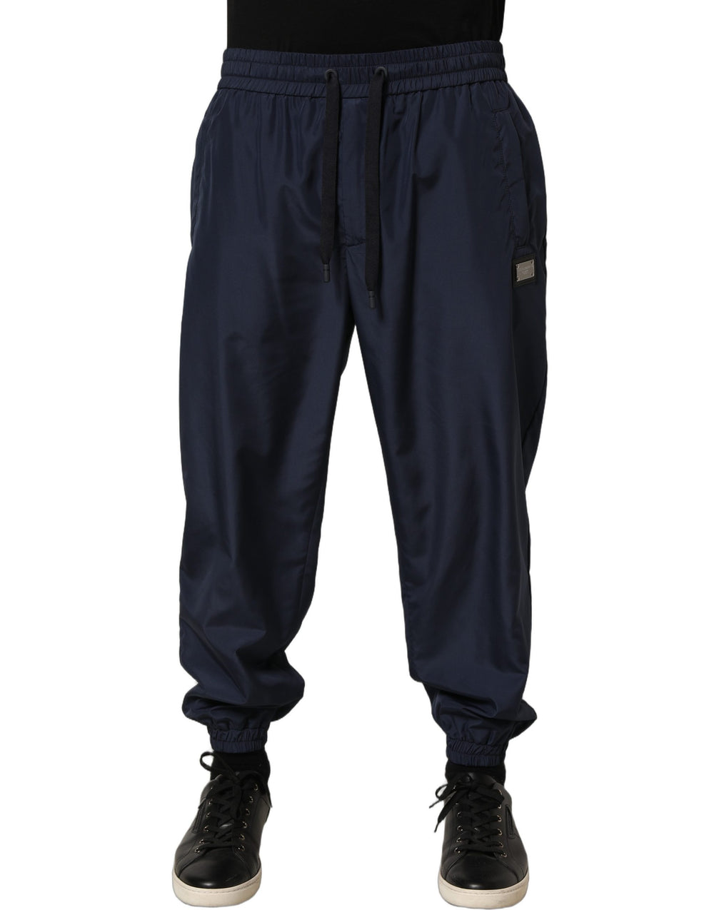Dolce & Gabbana Polyester Jogger Sweatpants in Dark Blue