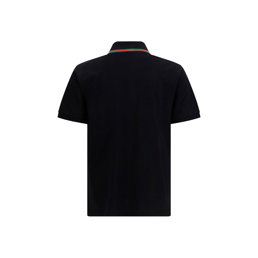 Gucci Cotton Polo Shirt in Black