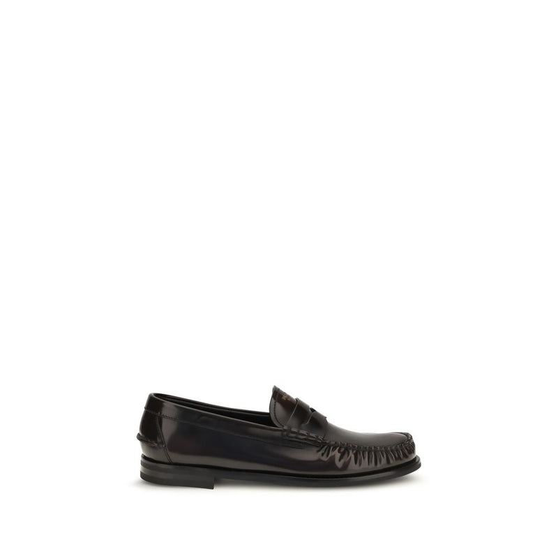 Brown Calf Leather Bos Taurus Slip-On Loafers mens luxury fashion - Mens Edit