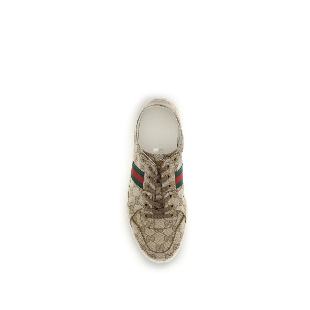 Gucci GG Fabric Sneakers in Beige