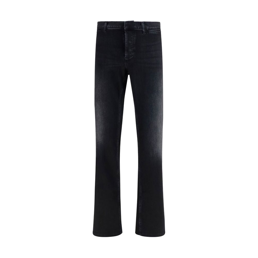 Black Cotton Flared Jeans mens luxury fashion - Mens Edit