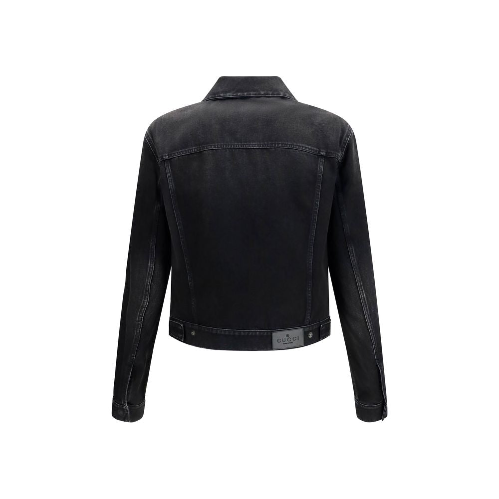 Gucci Βαμβακερό Denim Jacket σε Μπλε