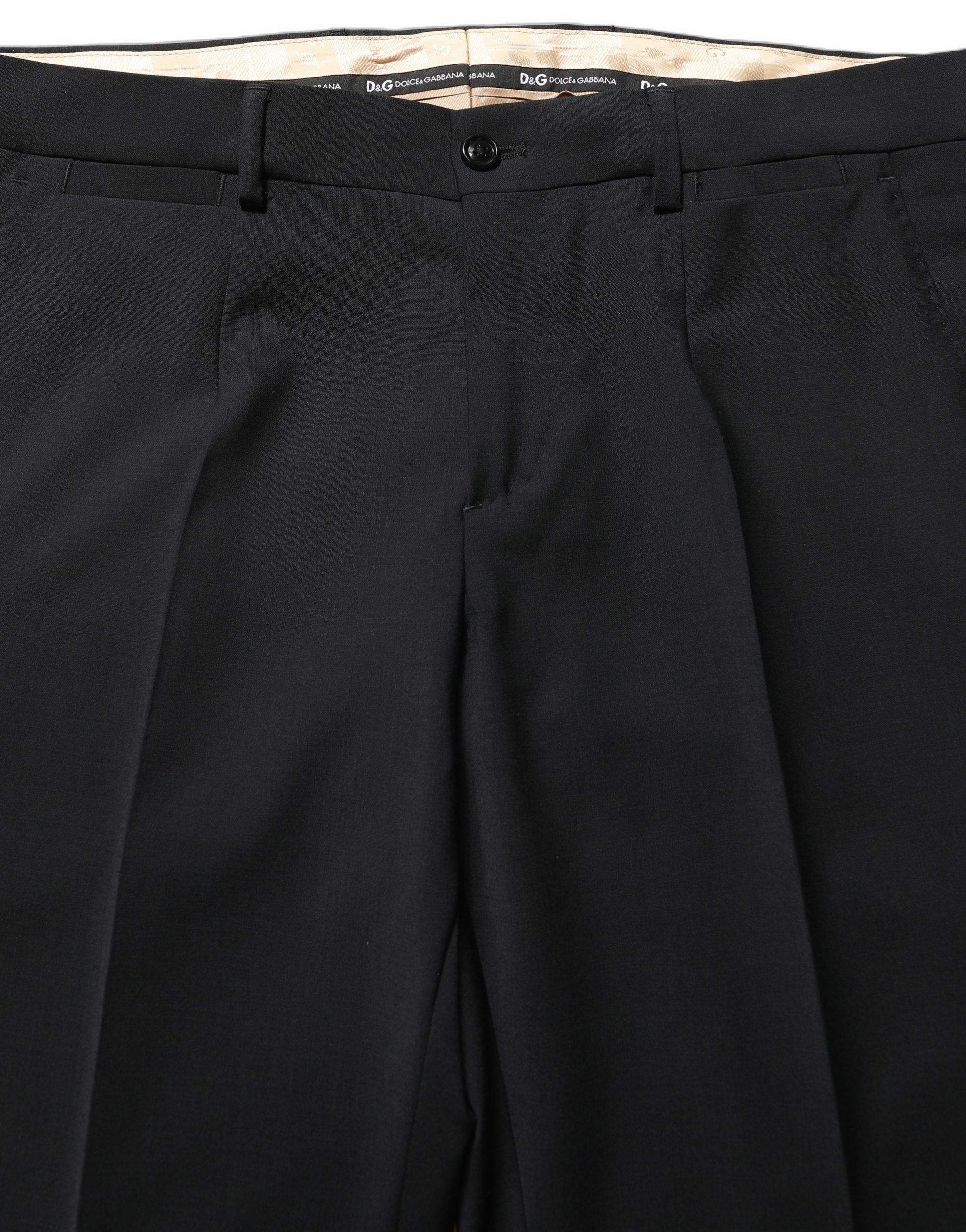 Black Wool Slim Fit Formal 2 Piece Men Suit