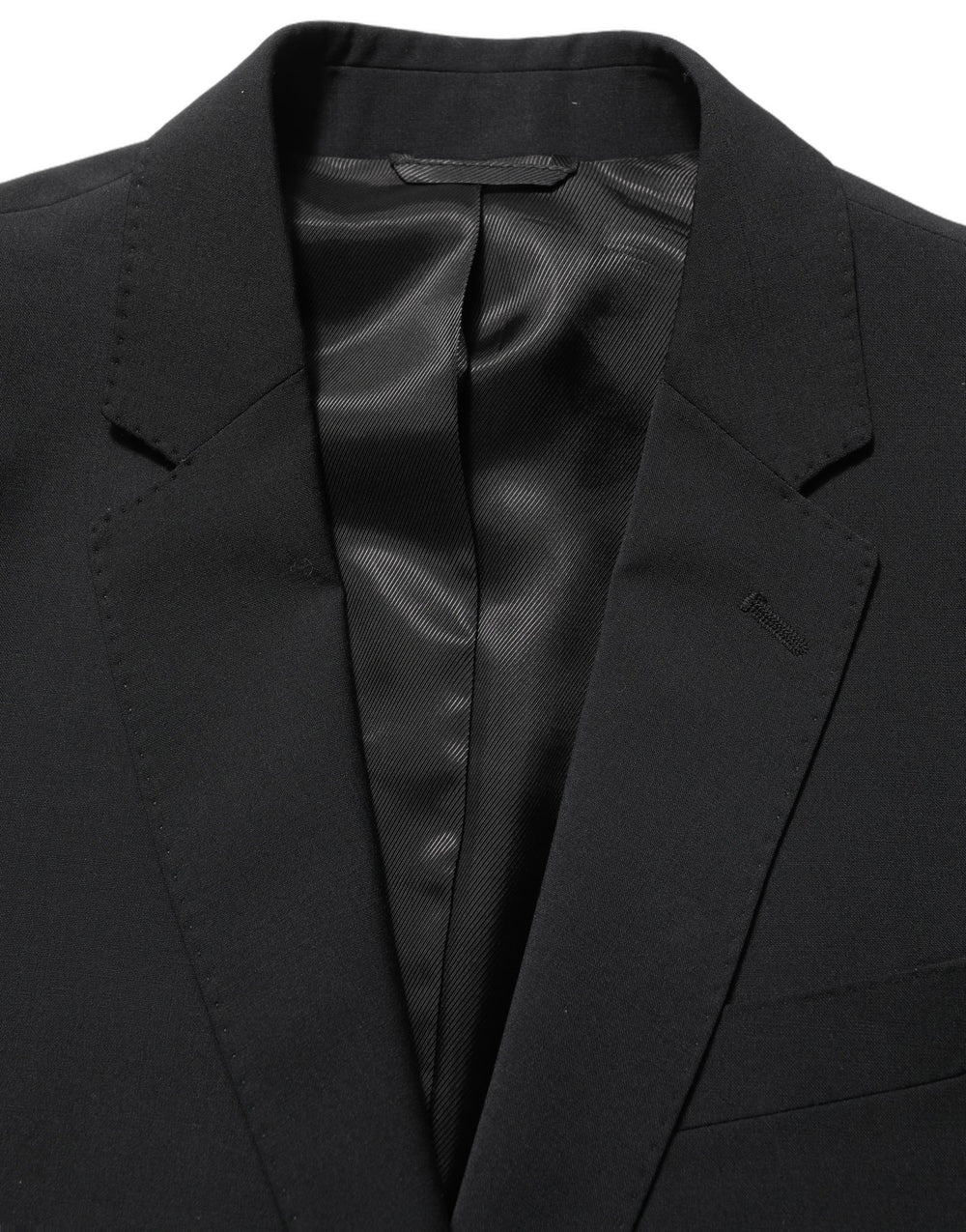 Black Wool Slim Fit Formal 2 Piece Men Suit
