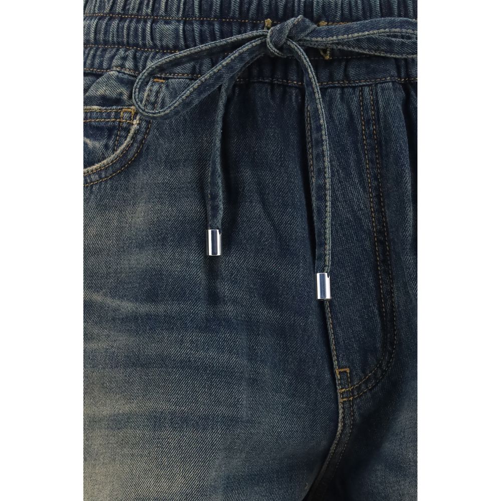 Amiri Cotton Bermuda Shorts in Blue