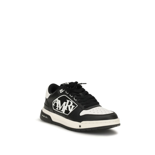 Amiri Calf Leather Bos Taurus Low Top Sneakers in Black