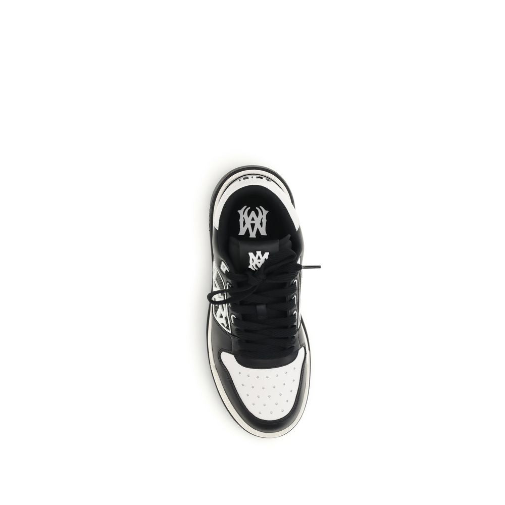 Amiri Calf Leather Bos Taurus Low Top Sneakers in Black