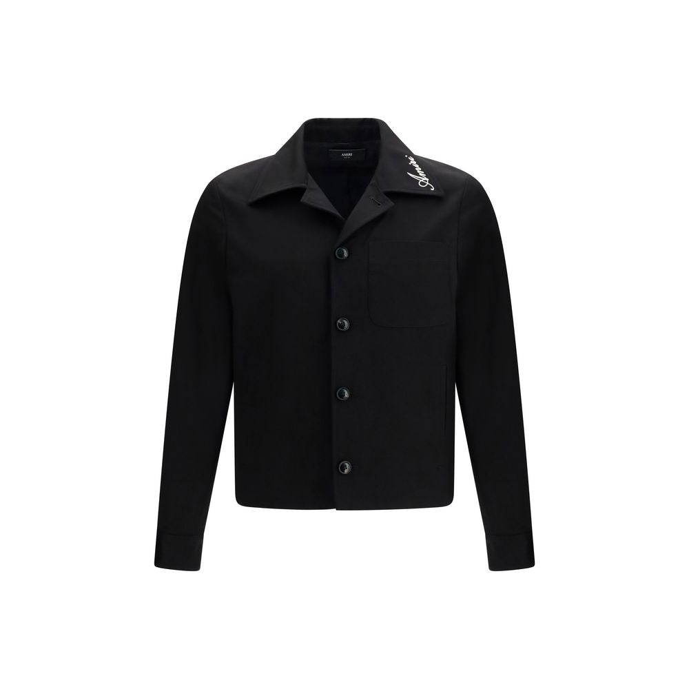 Black Cotton Full-Length Jacket mens luxury fashion - Mens Edit