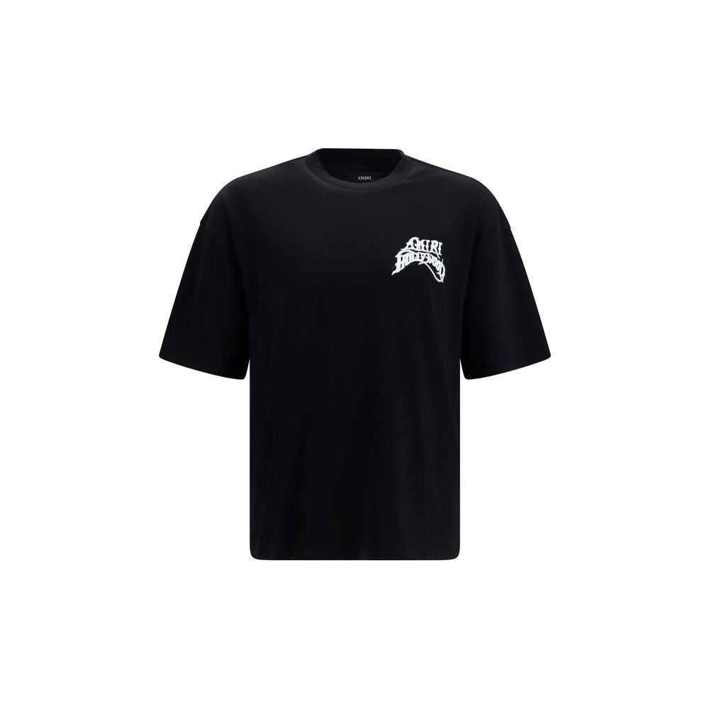 Amiri Hollywood 100% Cotton T-Shirt in Black mens luxury fashion - Mens Edit