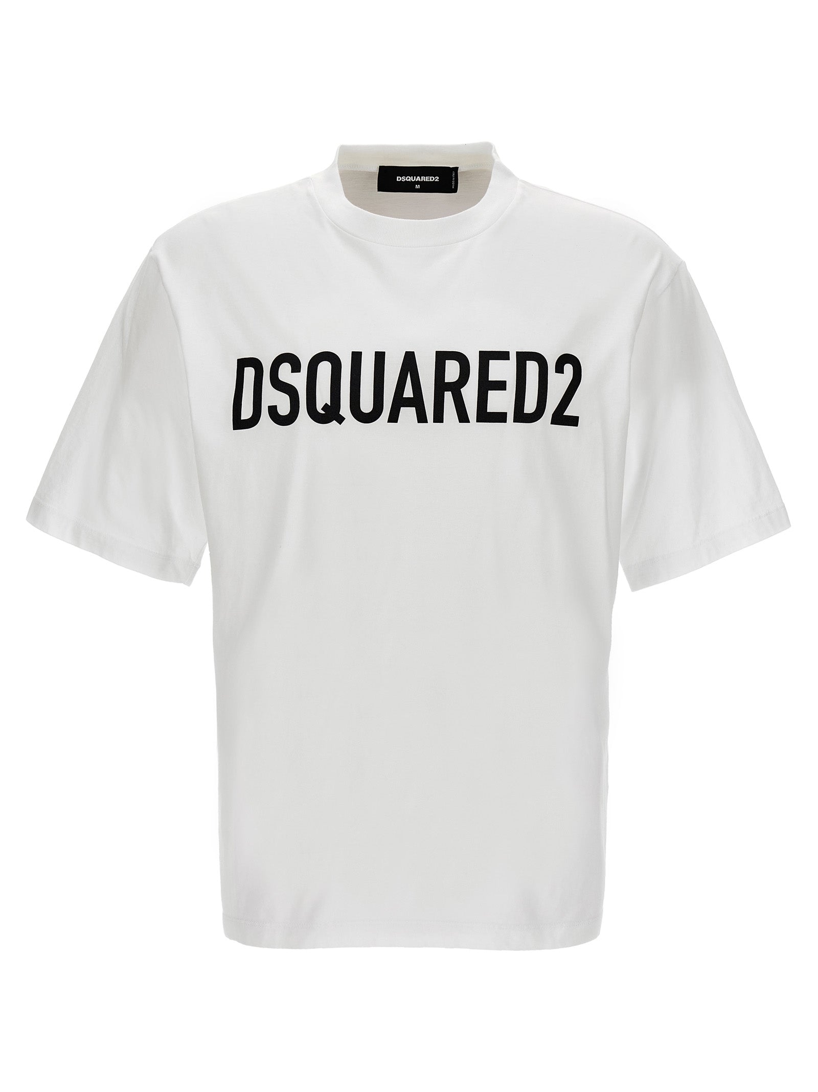 Dsquared² Βαμβακερό T-Shirt σε Λευκό/Μαύρο