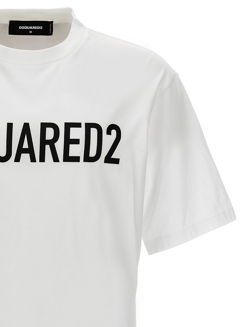 Dsquared² Bicolor Cotton T-Shirt in White/Black