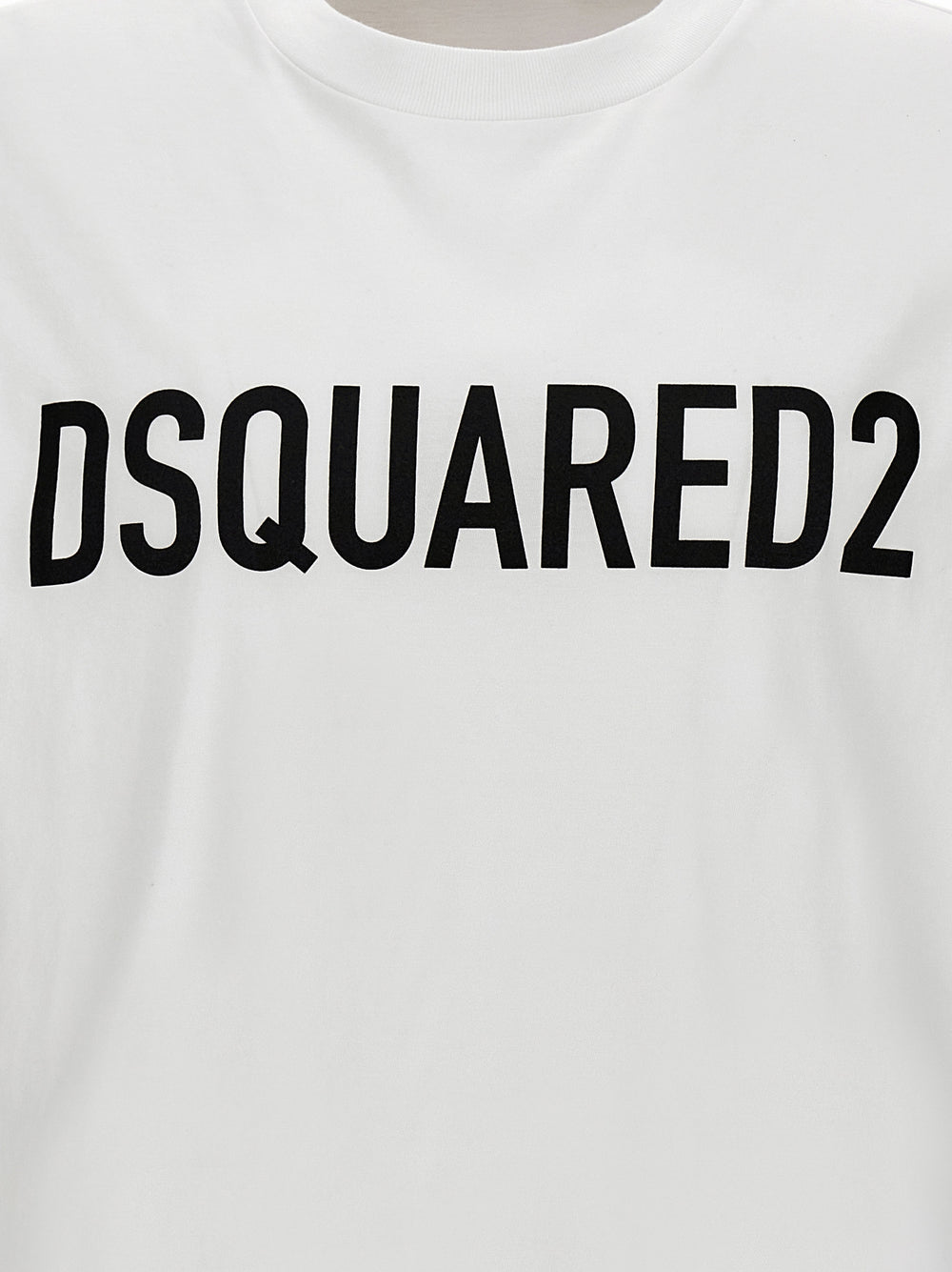 Dsquared² Bicolor Cotton T-Shirt in White/Black