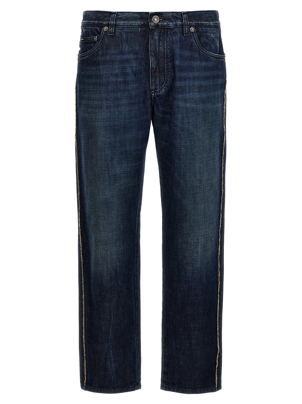 Blue Cotton Skinny Jeans mens luxury fashion - Mens Edit