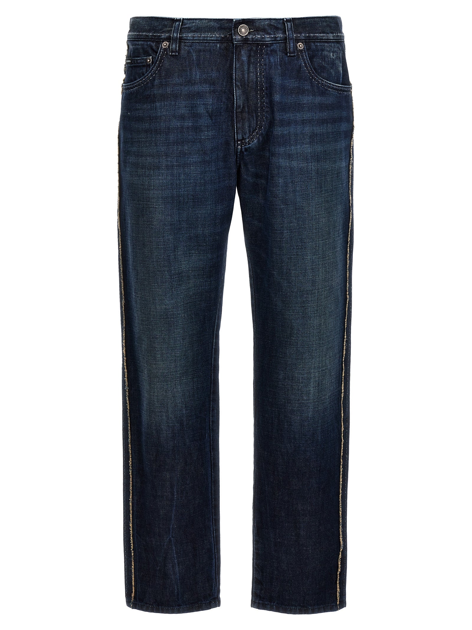 Blue Cotton Skinny Jeans mens luxury fashion - Mens Edit