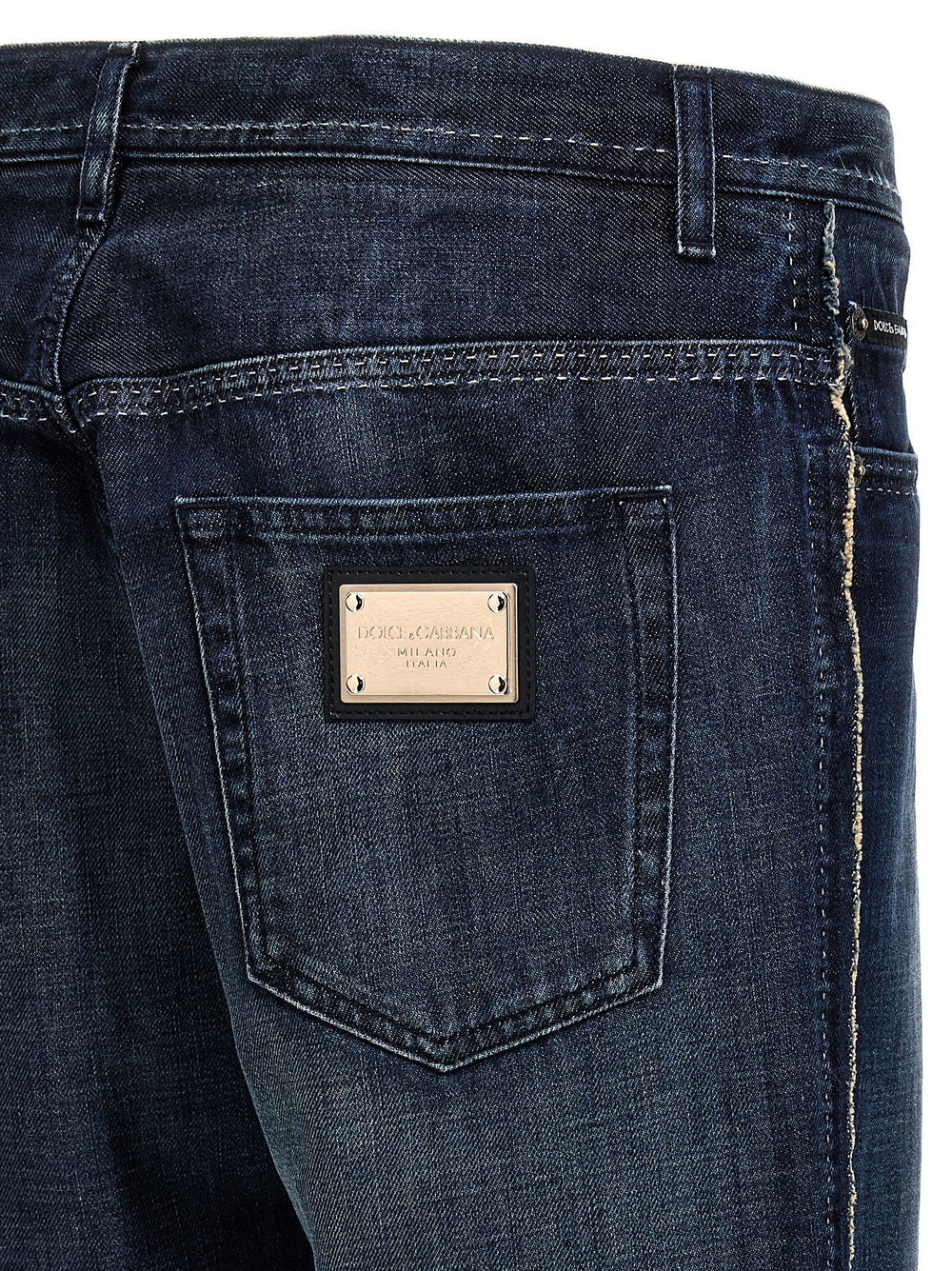 Dolce & Gabbana 100% Cotton Skinny Jeans in Blue