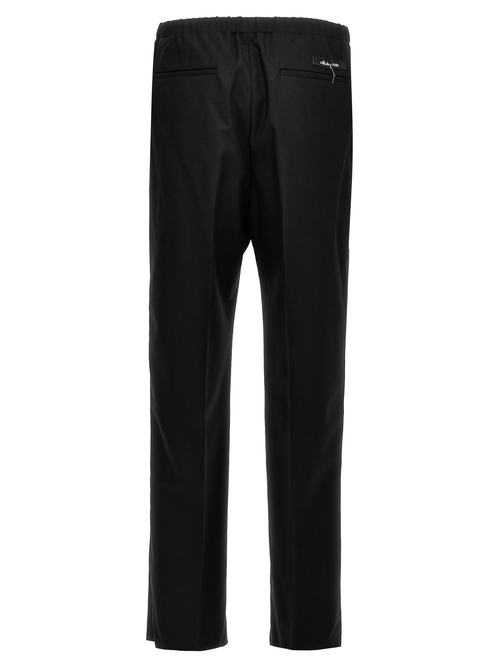 Fendi 100% Virgin Wool Dress Pants in Black