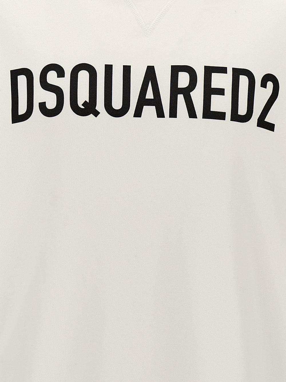Dsquared² Bicolor Cotton Sweatshirt in White and Black