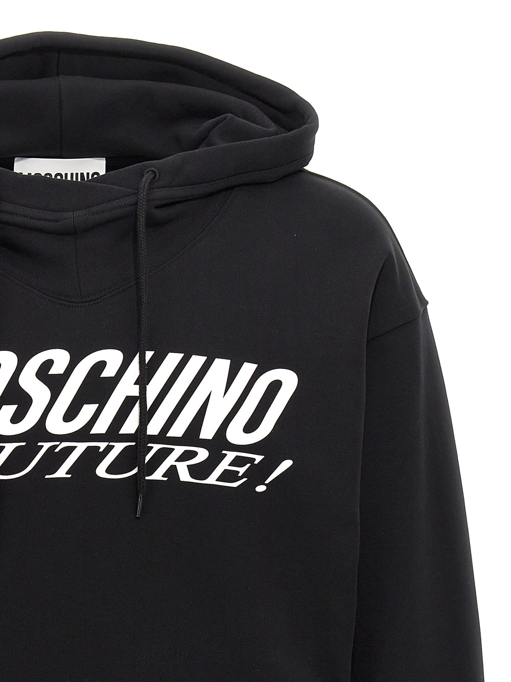 Moschino Βαμβακερό Φούτερ σε Λευκό και Μαύρο